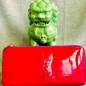 Yves Saint Laurent Hot Pink Long Wallet